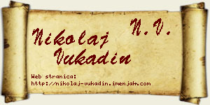 Nikolaj Vukadin vizit kartica